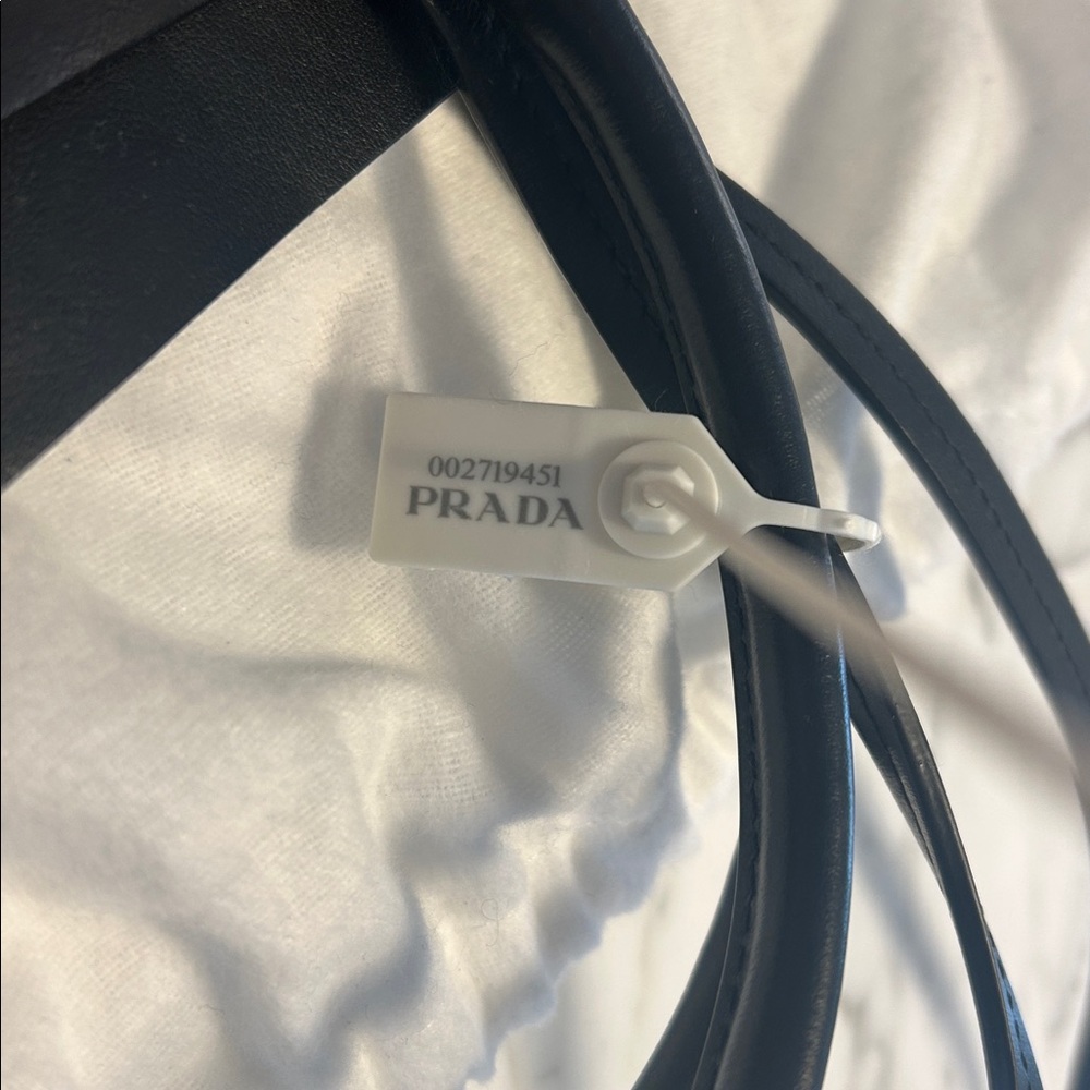 Prada Medium Crochet and Leather Tote Bag - Picture 11 of 12